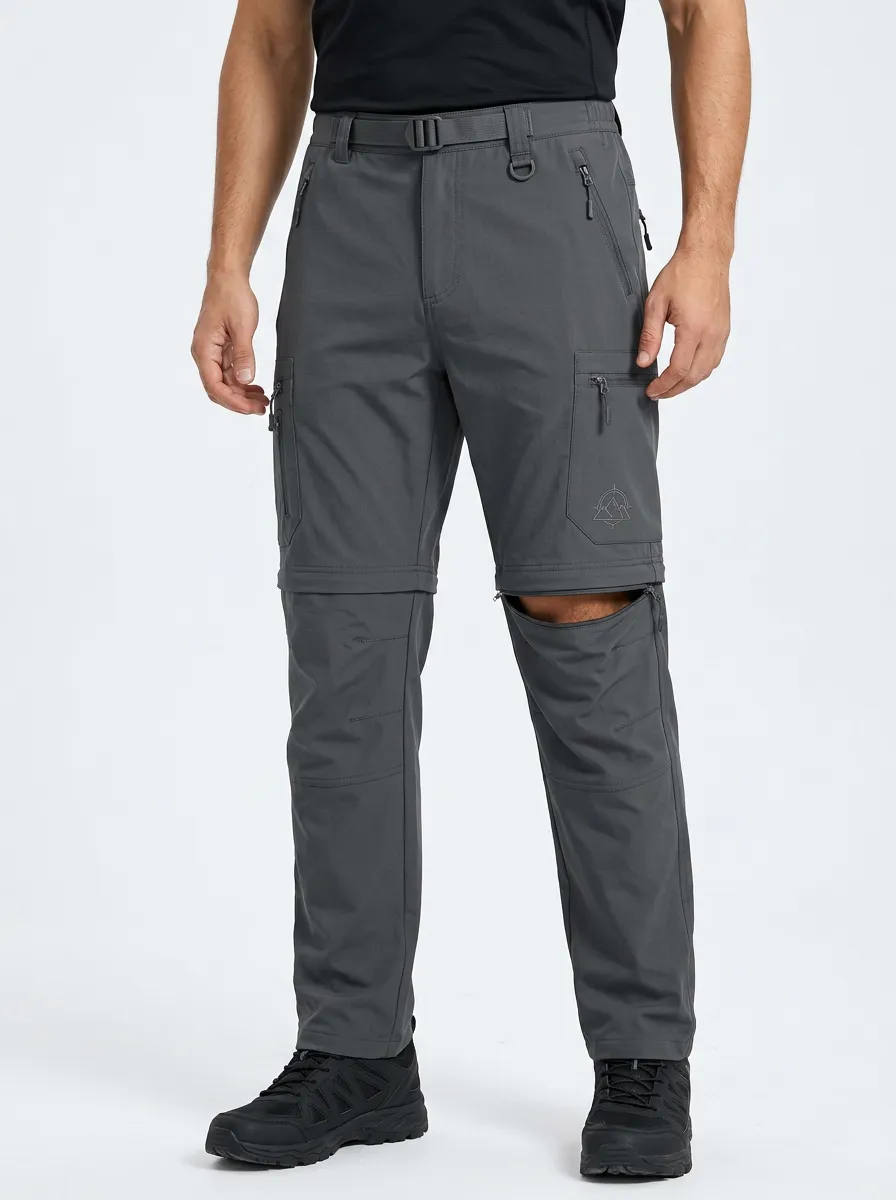 Men's Canyon Performance Mountain Graphic Waterproof Zip-Off Tactical Cargo Pants