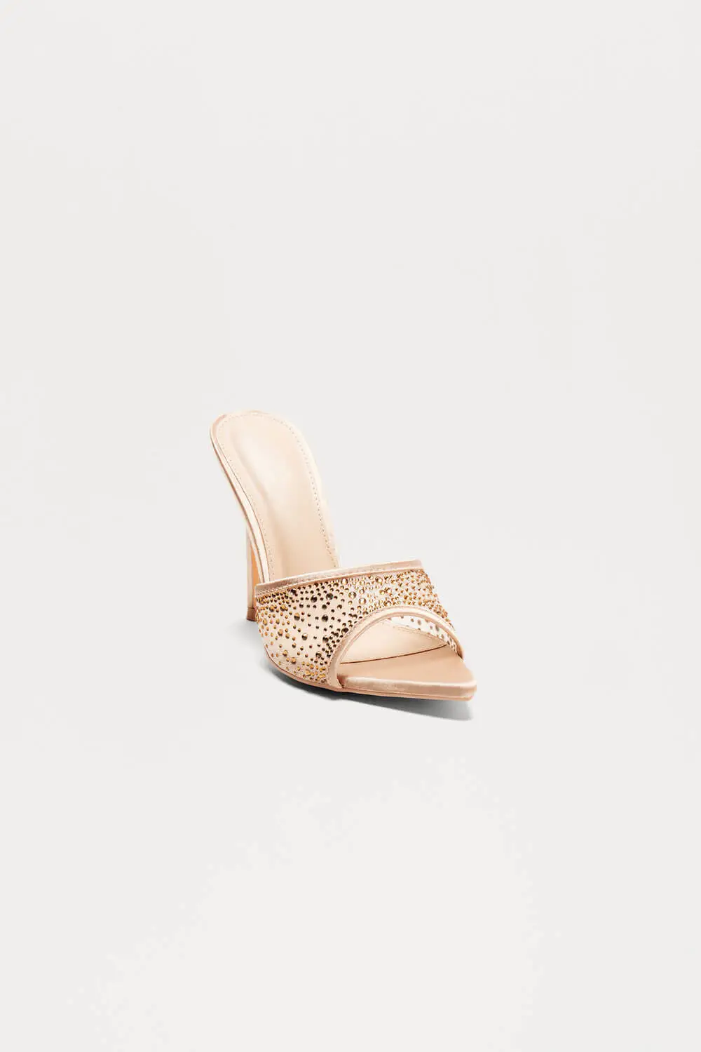 Rhinestone Open Pointed Toe Stiletto