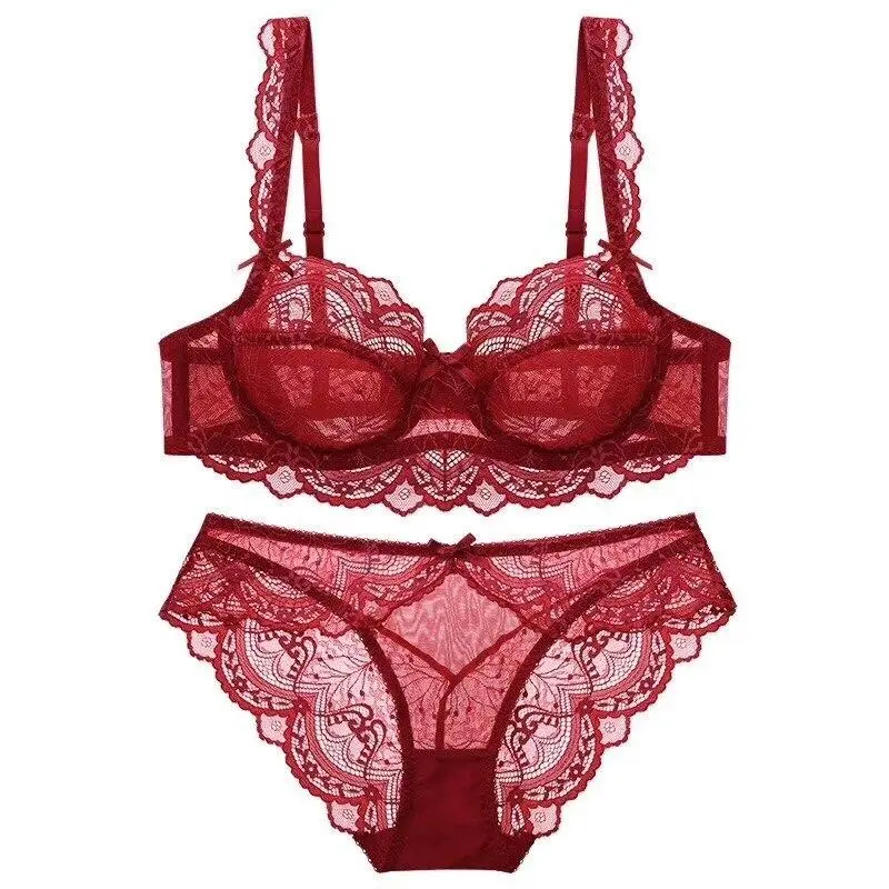 Push-Up Lace Bow Lingerie Set