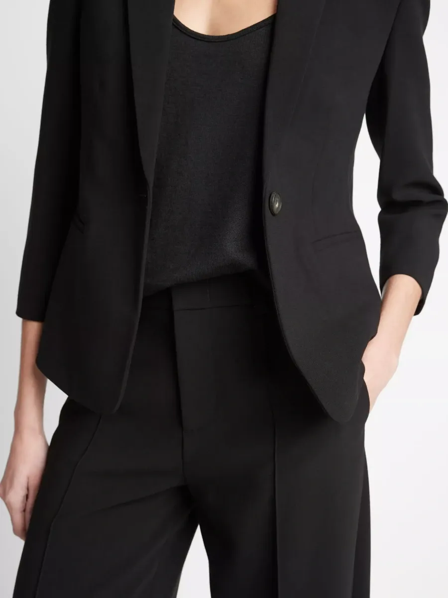 Slim-Fit 3/4 Sleeve Blazer