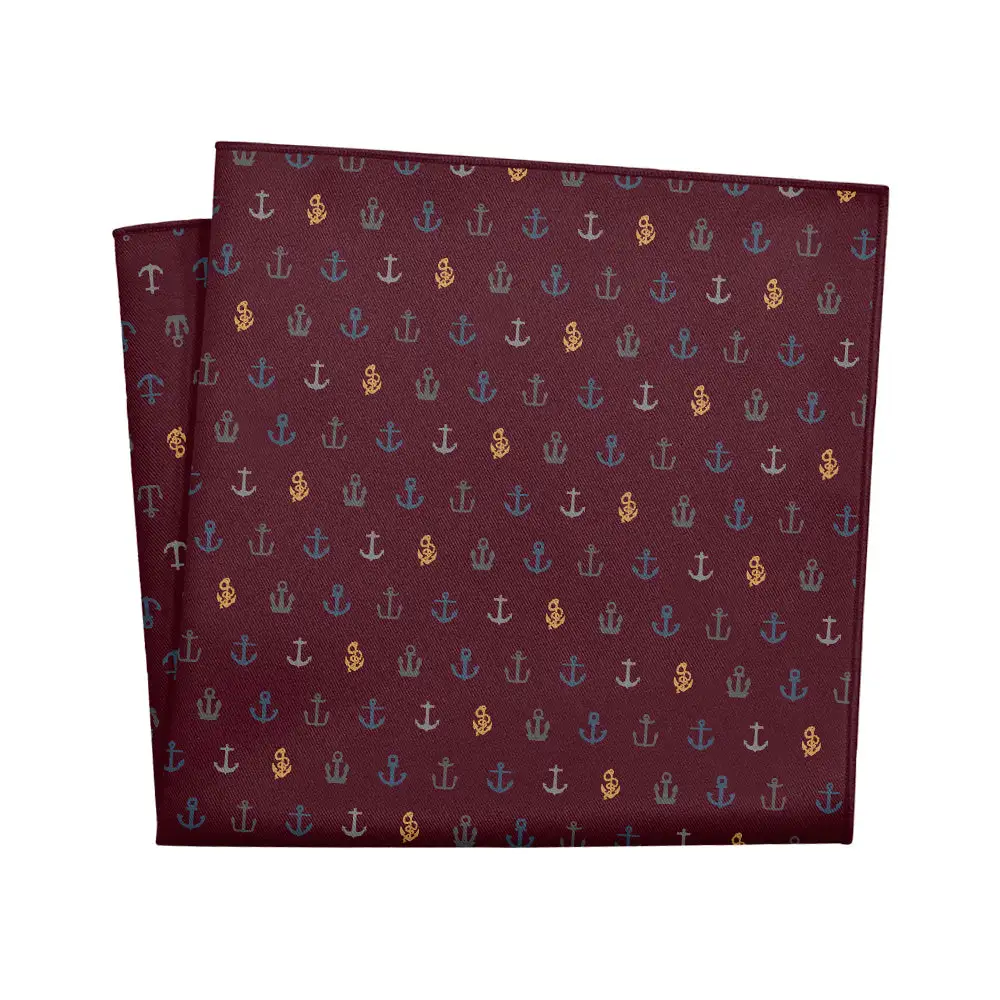 Crisp Formal Nautical Pocket Square