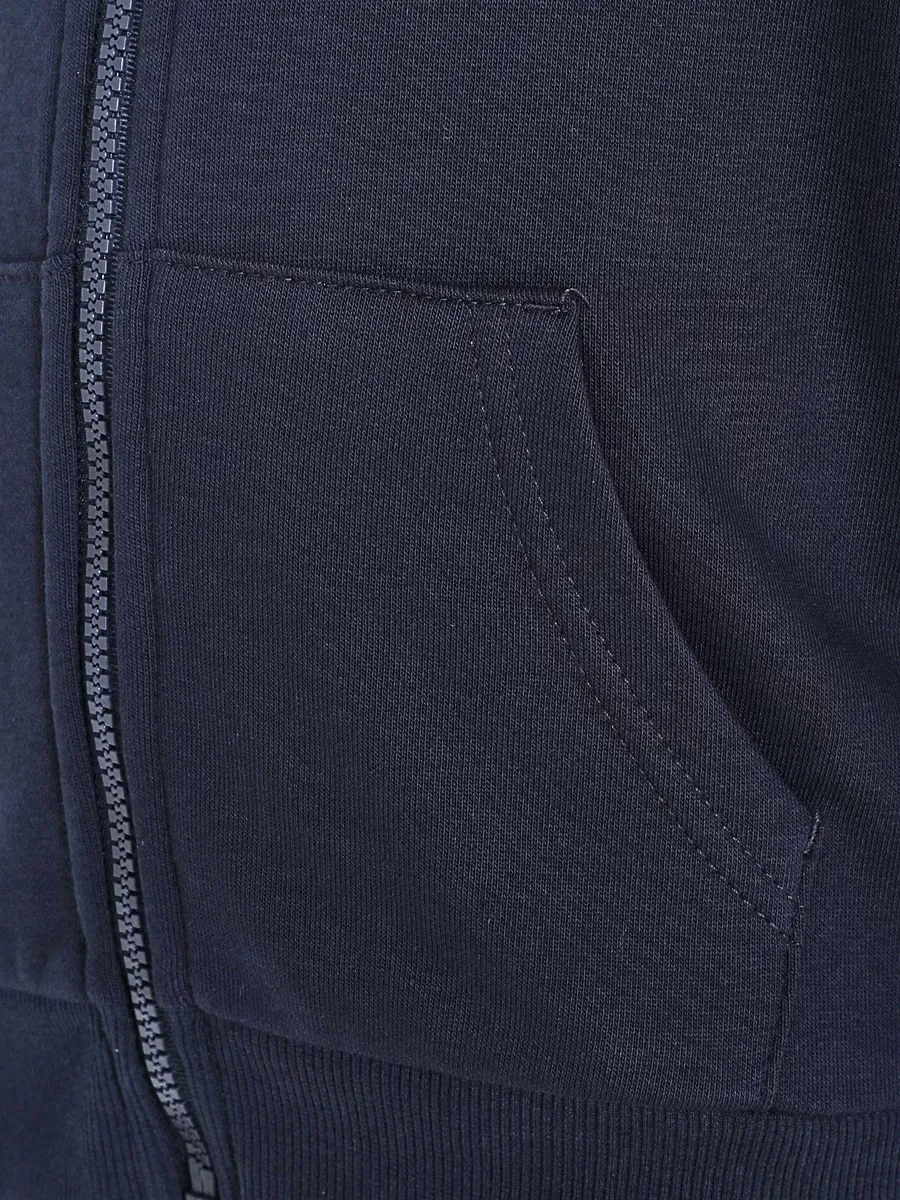 Navy Zip Through School Hoody