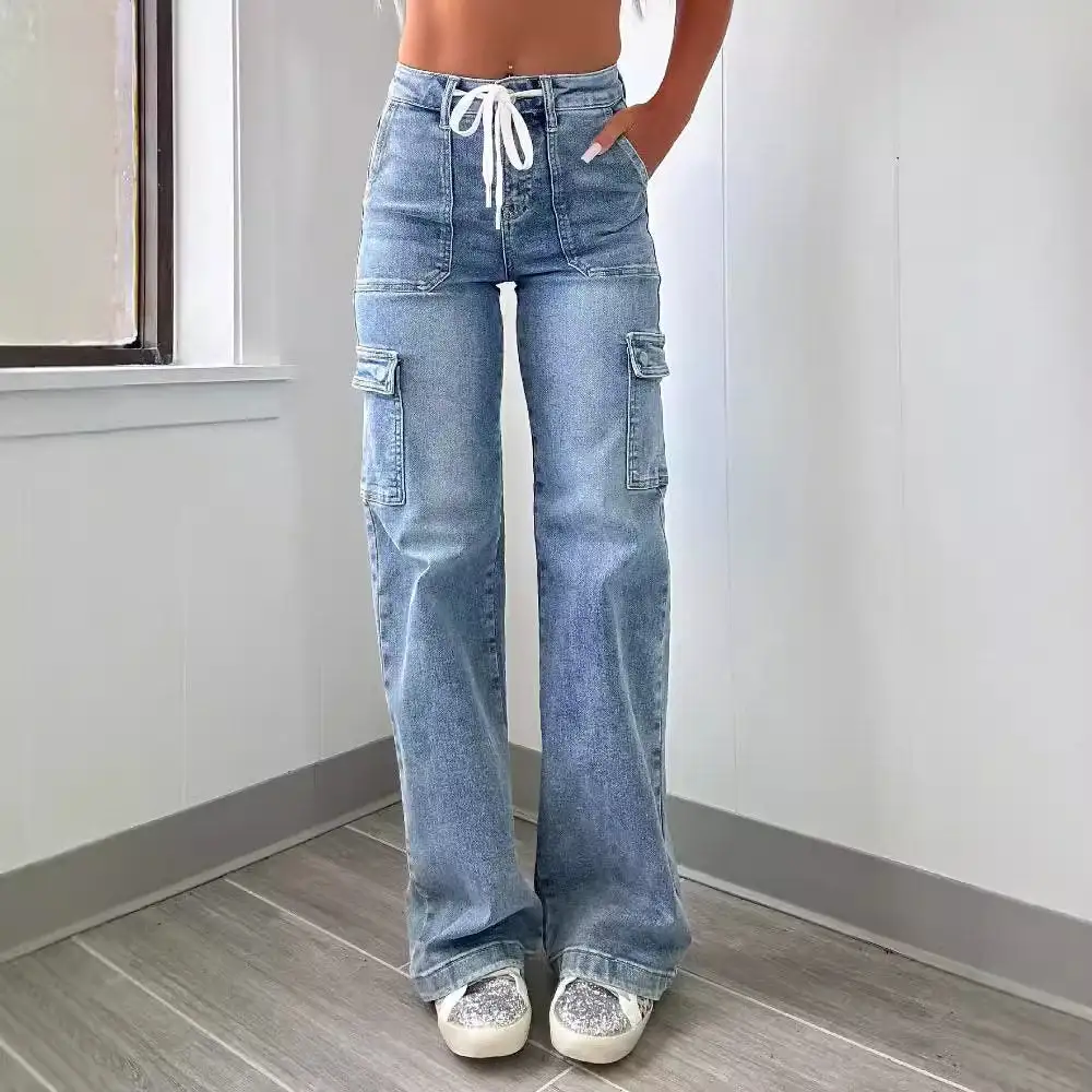 Women's Straight Leg Cargo Jeans