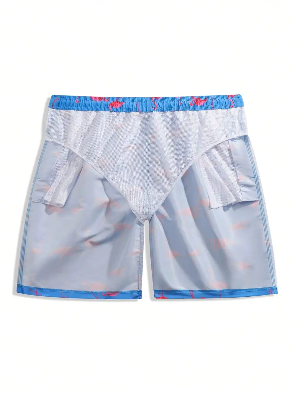 Men's Flamingo Print Swim Trunks
