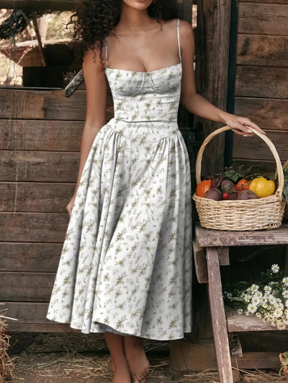 Ruched Sweetheart Neck Cami Dress