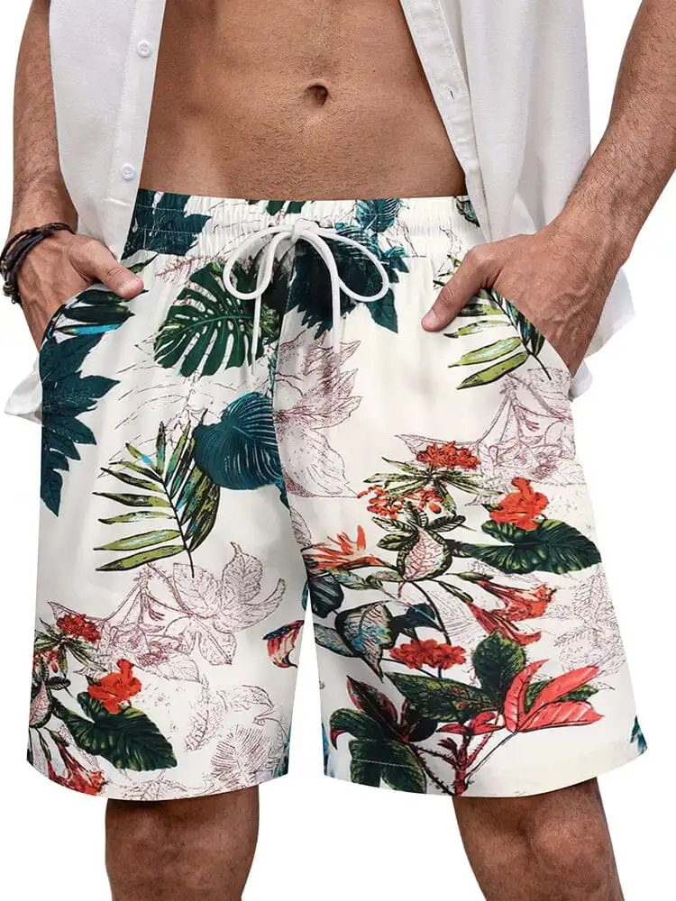 Hawaiian Quick Dry Flower Shorts