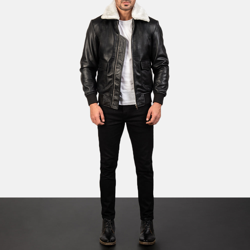Men's Heritage Bomber Leather Jacket