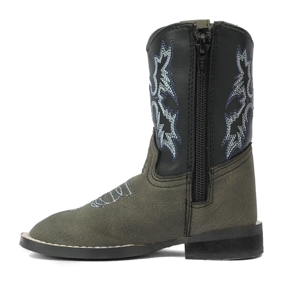Traditional Panel Men's Denim Boots