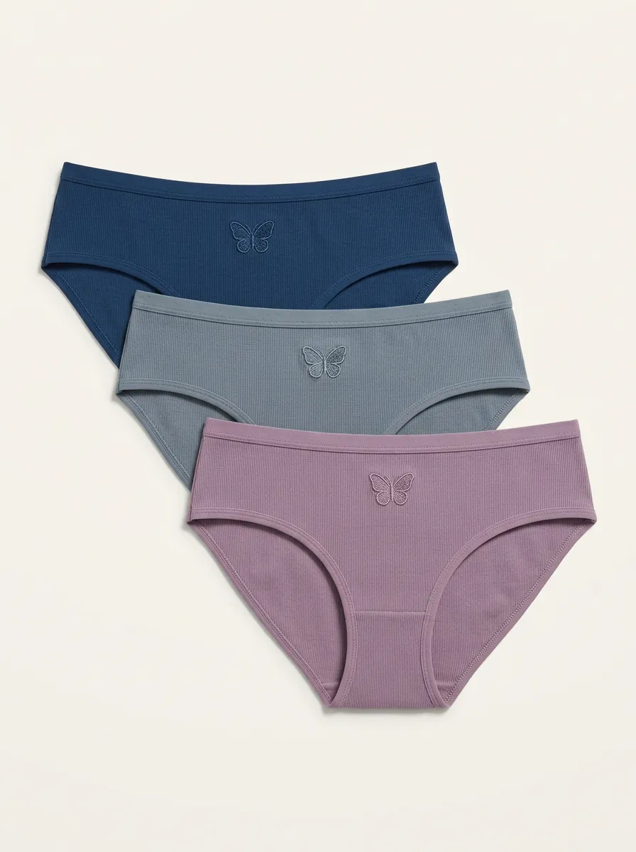 Women's Butterfly Bikini Briefs Three Pack
