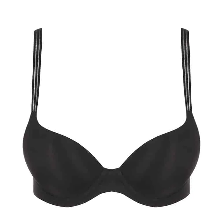 Women's Push-Up Seamless Mesh Microfiber Check Pattern Bra