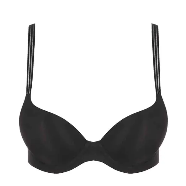 Women's Push-Up Seamless Mesh Microfiber Check Pattern Bra