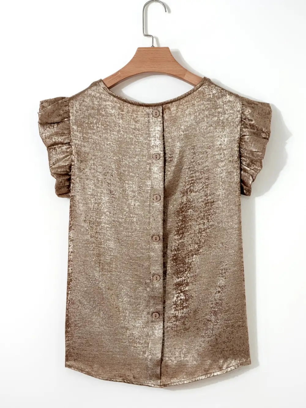 Ruffled Round Neck Tank