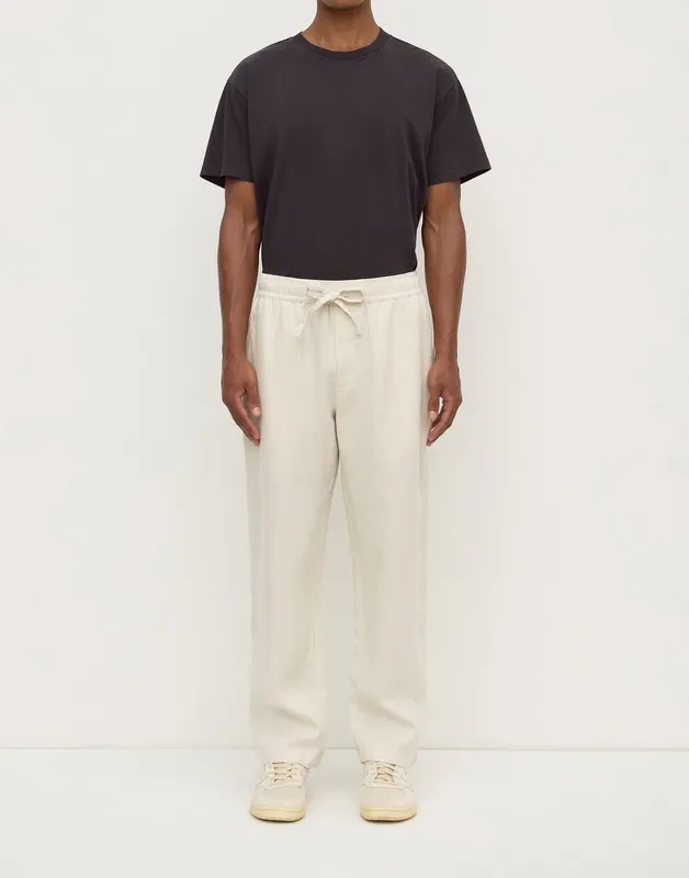 Limestone Linen Drawstring Pants