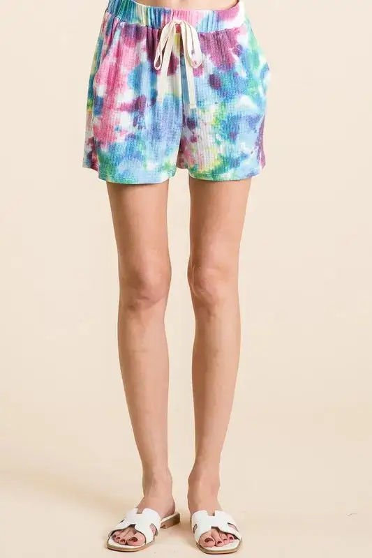 Textured Simple Casual Everyday Shorts