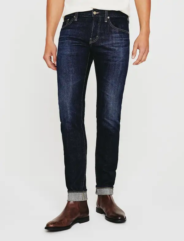 Men's Tailored Slim Mid Rise Comfort Stretch Jeans