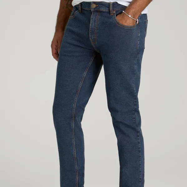 Men's Classic Slim Fit Cotton Jeans