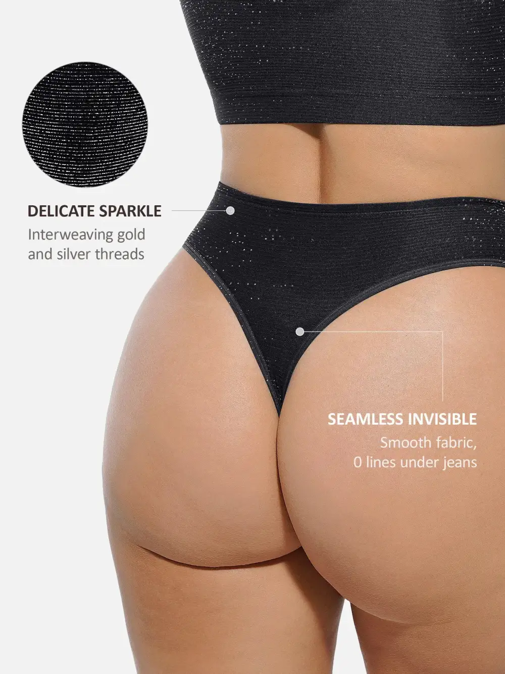 Wireless Shimmer Detail Support Bra