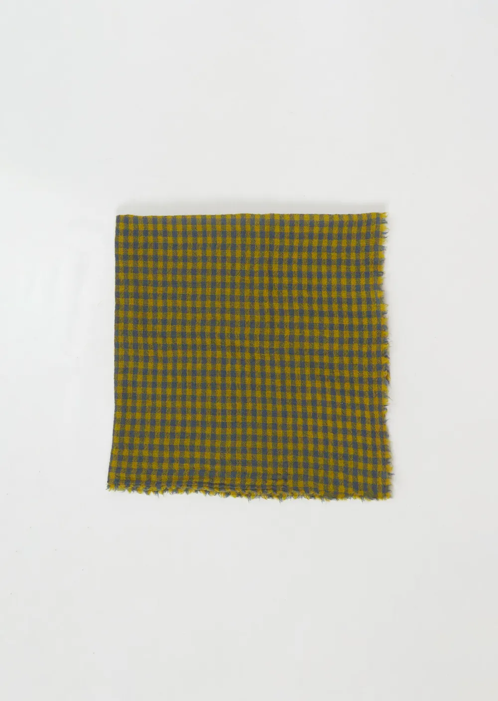 Classic Cashmere Checked Fringed Scarf