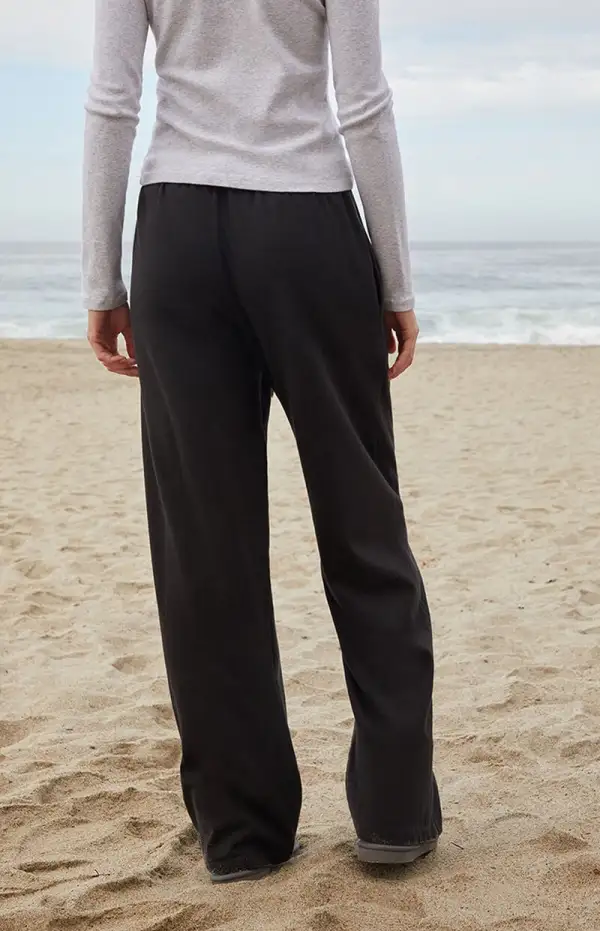 John Galt Black Anastasia Baggy Sweatpants