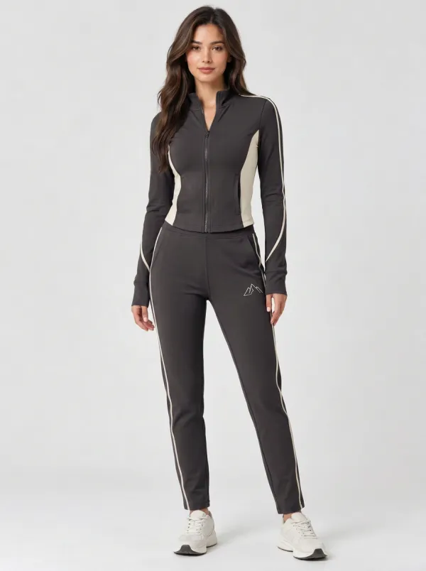 Women's Outdoor Hiking Mountain Olive Green Tracksuit Set