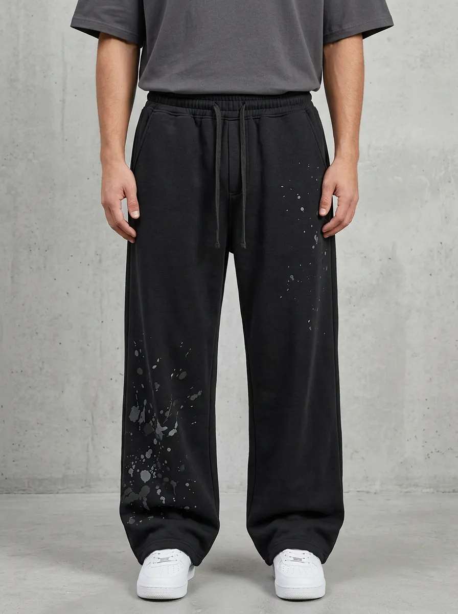 Relaxed Sweatpants Splatter Men's Sweatpants