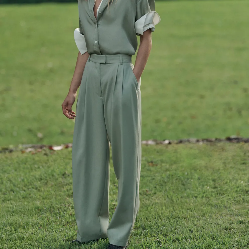 Women's Textured Tailored Pants
