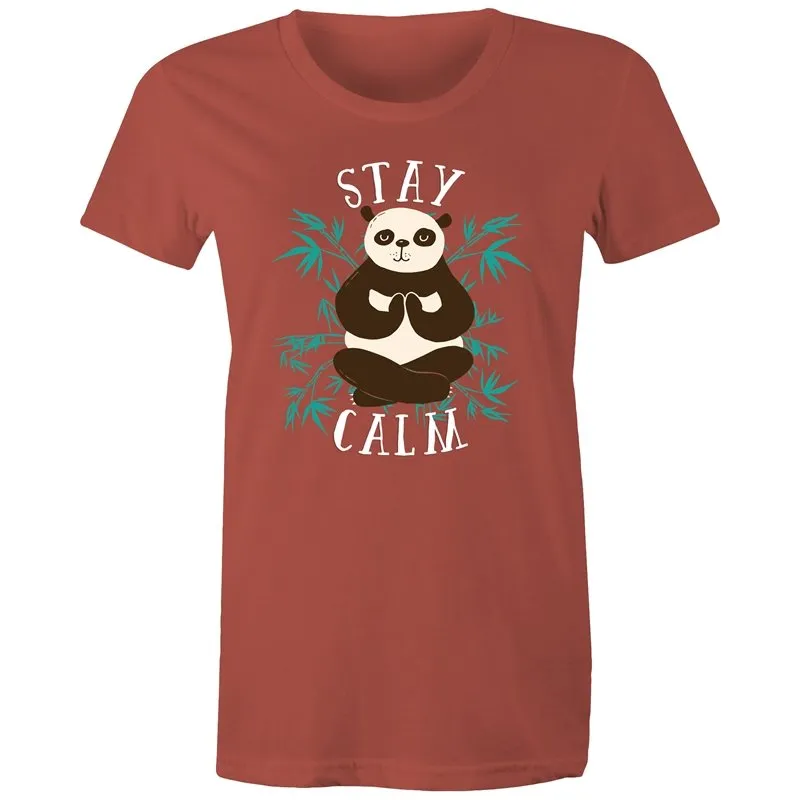 Yoga Stay Calm Panda T-Shirt