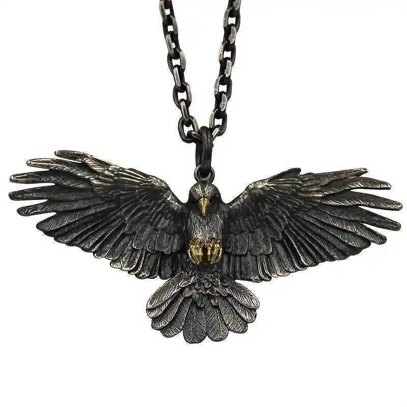 Eagle Stainless Steel Chain Pendant Men's Necklace