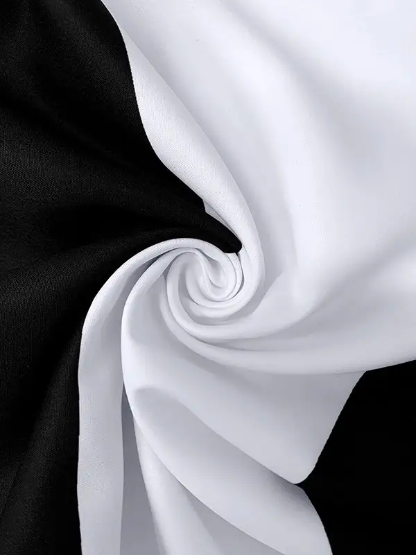 High Round Pleated Neck Maxi Dress