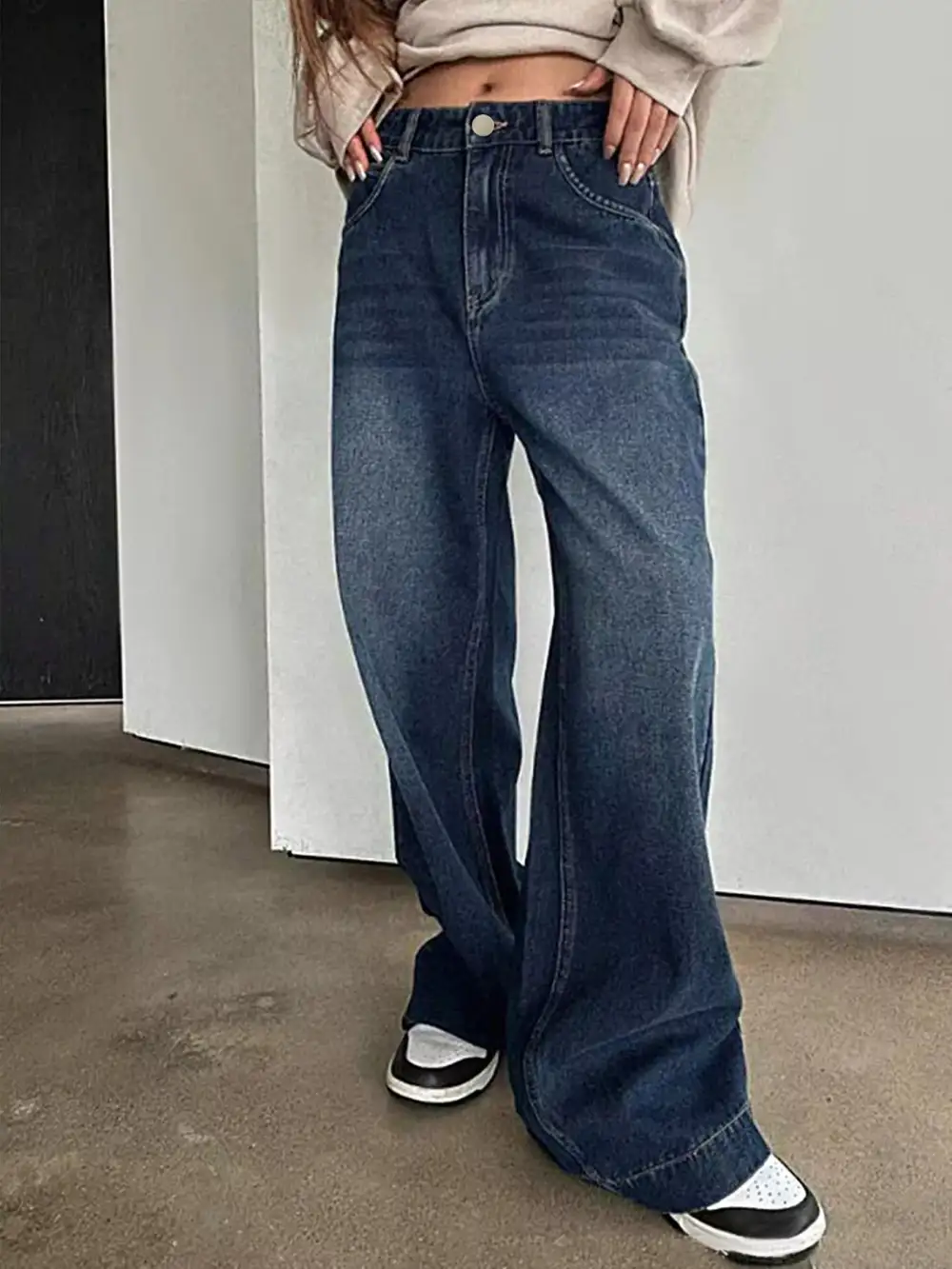 Soft Touch Tiered Denim Jeans