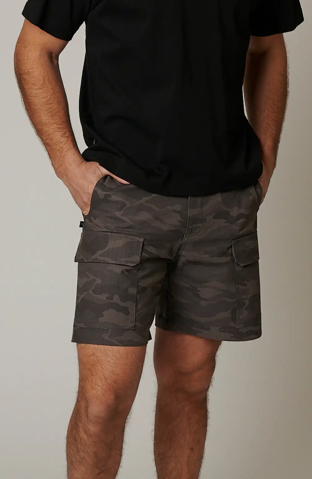 Men's Camouflage Ripstop Cargo Pocket Shorts