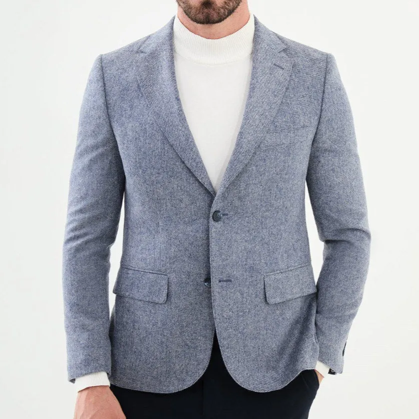 Slim Fit Mixed Blazer