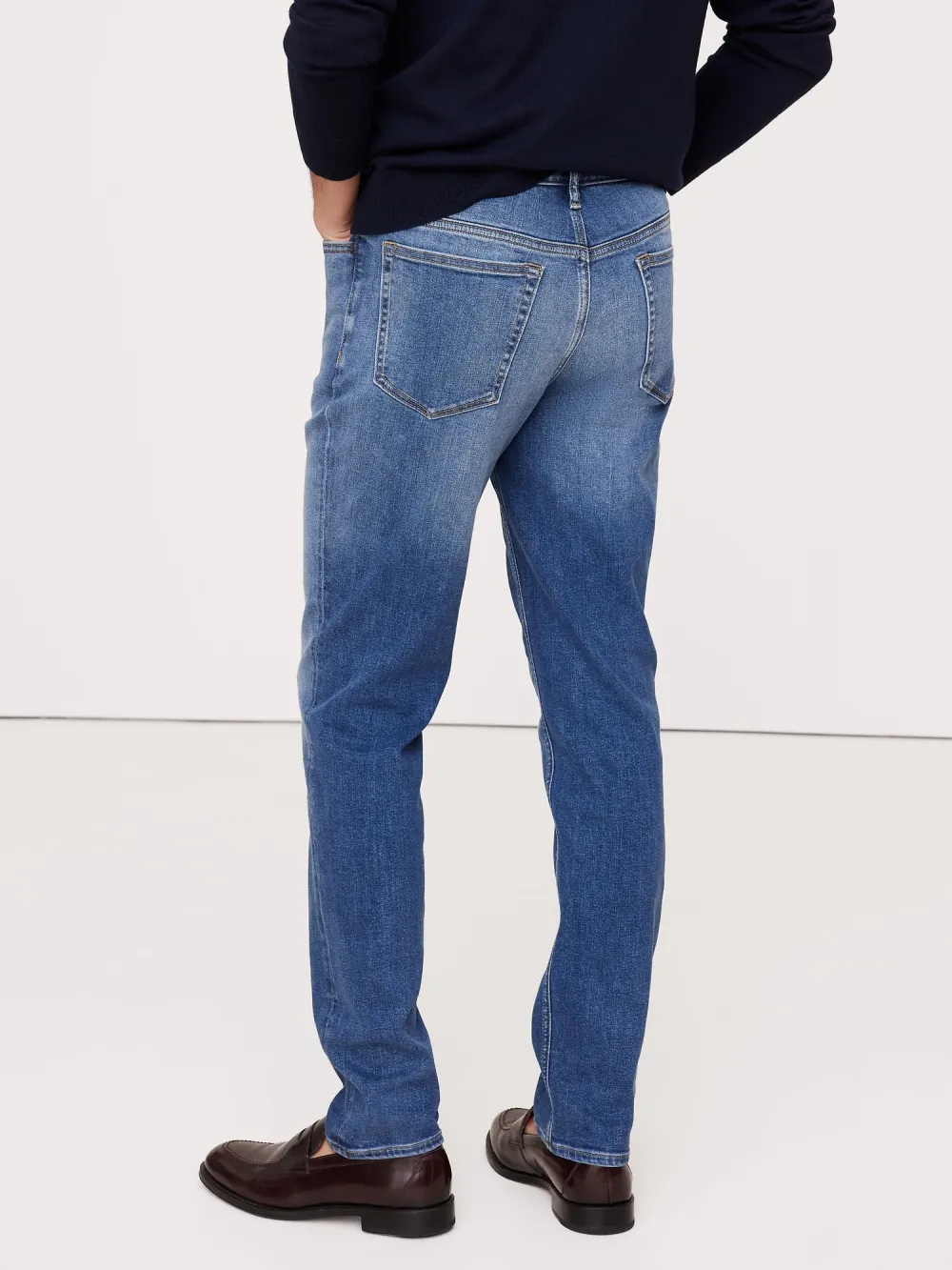 Men's  Medium Wash  Casual Fashion Jeans