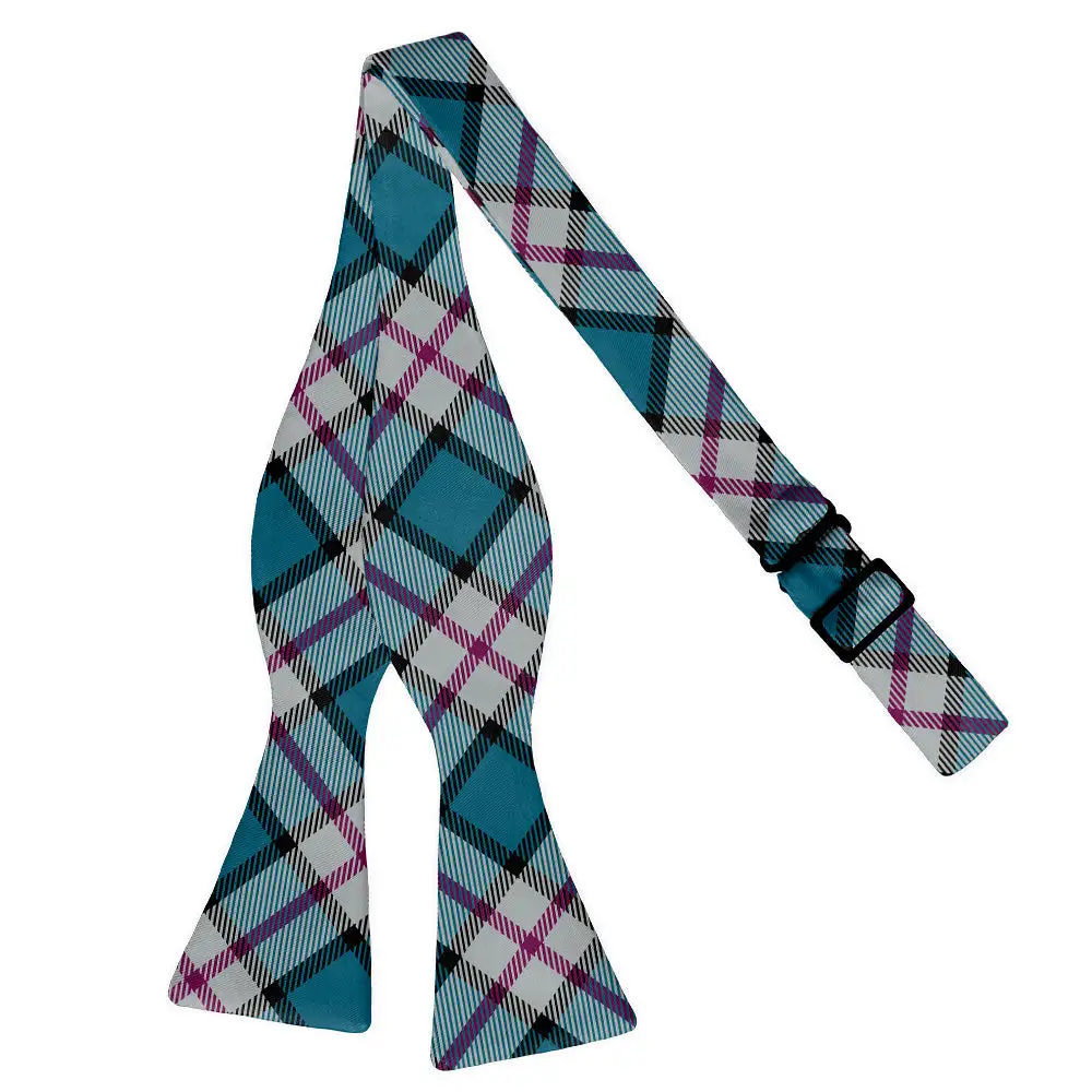 Harrison Plaid Motif Bow Tie