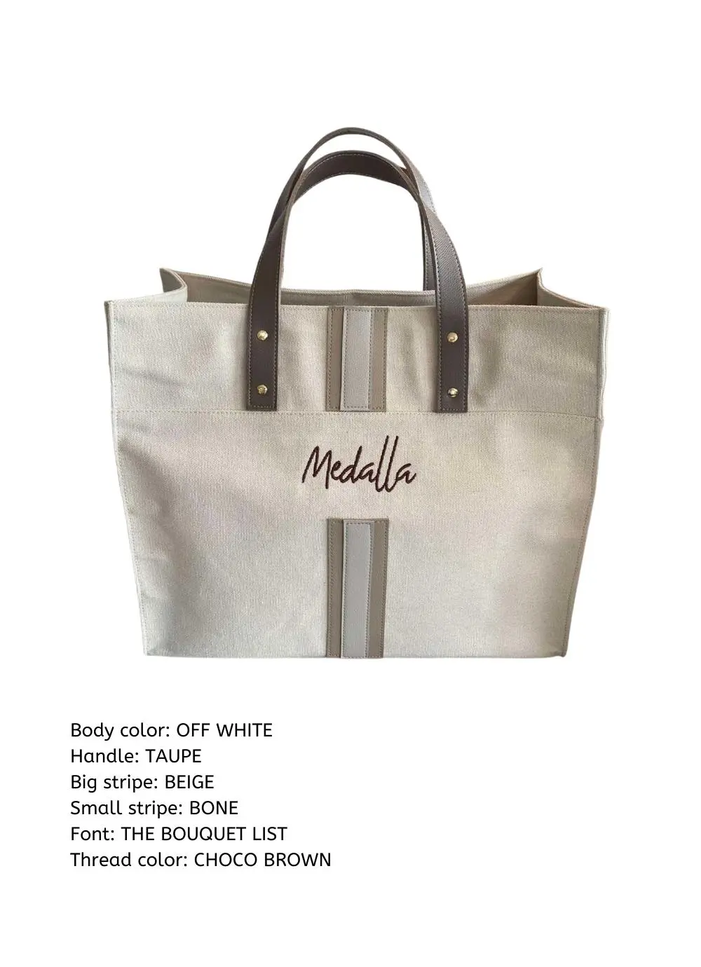 Customize Briony Canvass Tote Bag