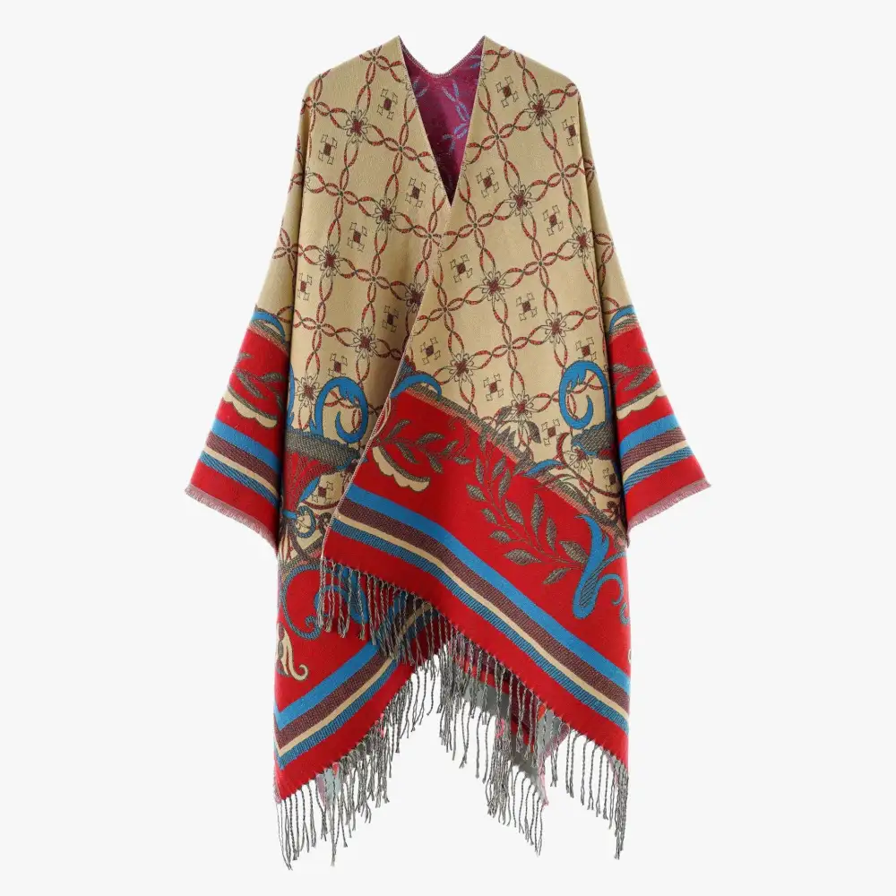 Lightweight Jacquard Wrap Scarf