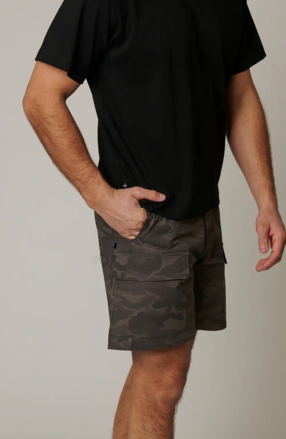Men's Camouflage Ripstop Cargo Pocket Shorts