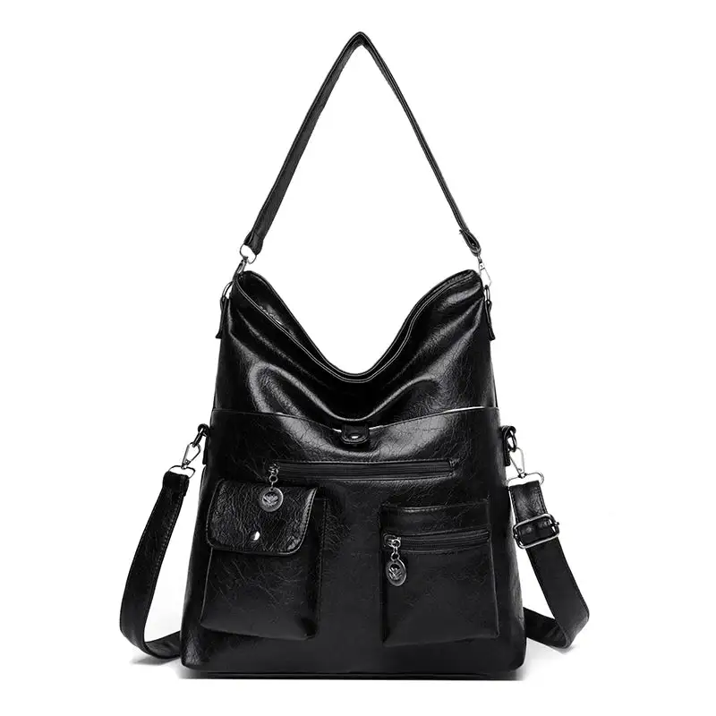 Refined Elegance: Professional Leather Underarm Tote Bag
