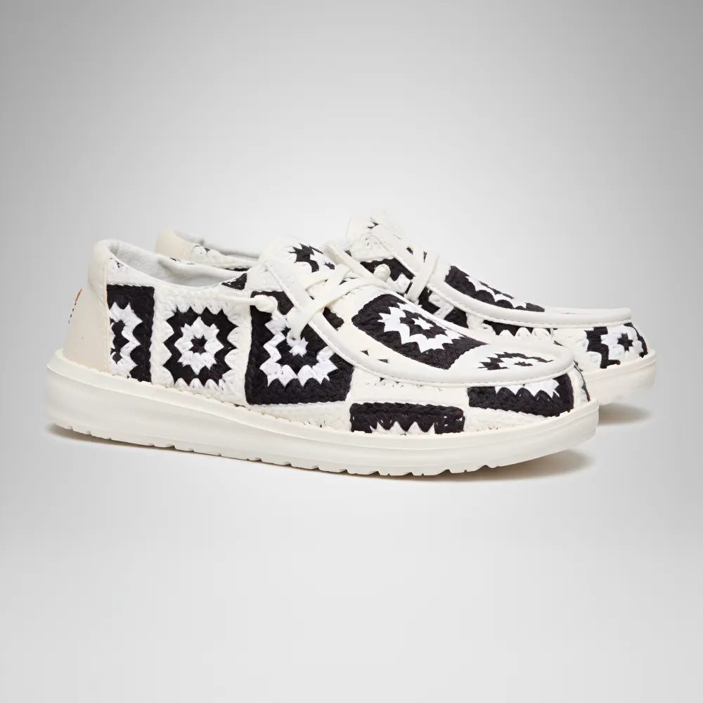 Crochet Patchwork Slip On Casual Comfort Shoes For Women