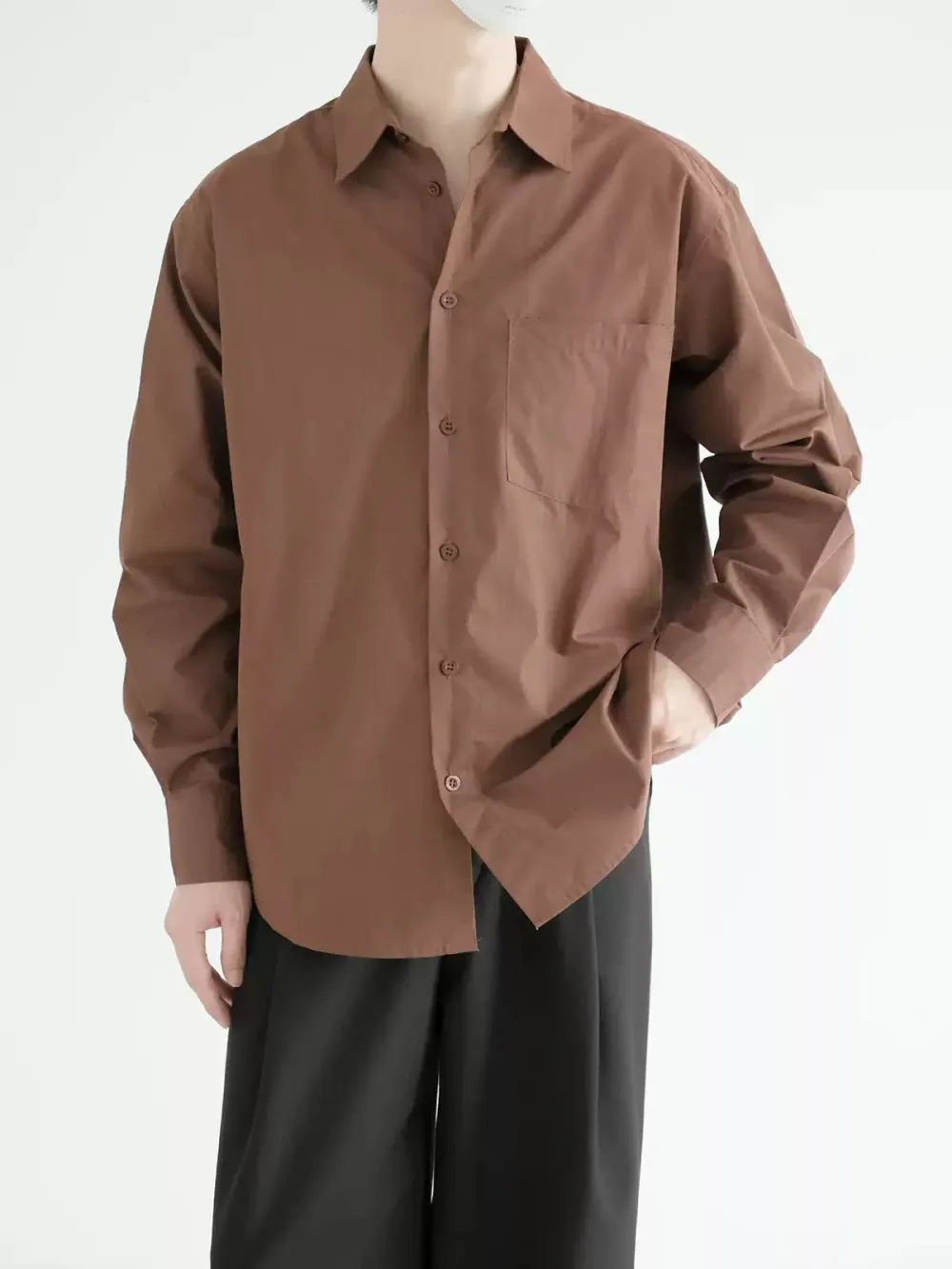 Solid Pocket Shirt