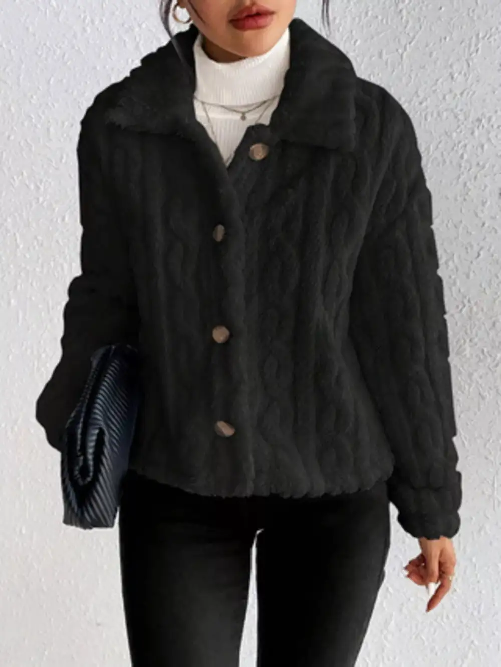 Cozy Fleece Button-up Outerwear