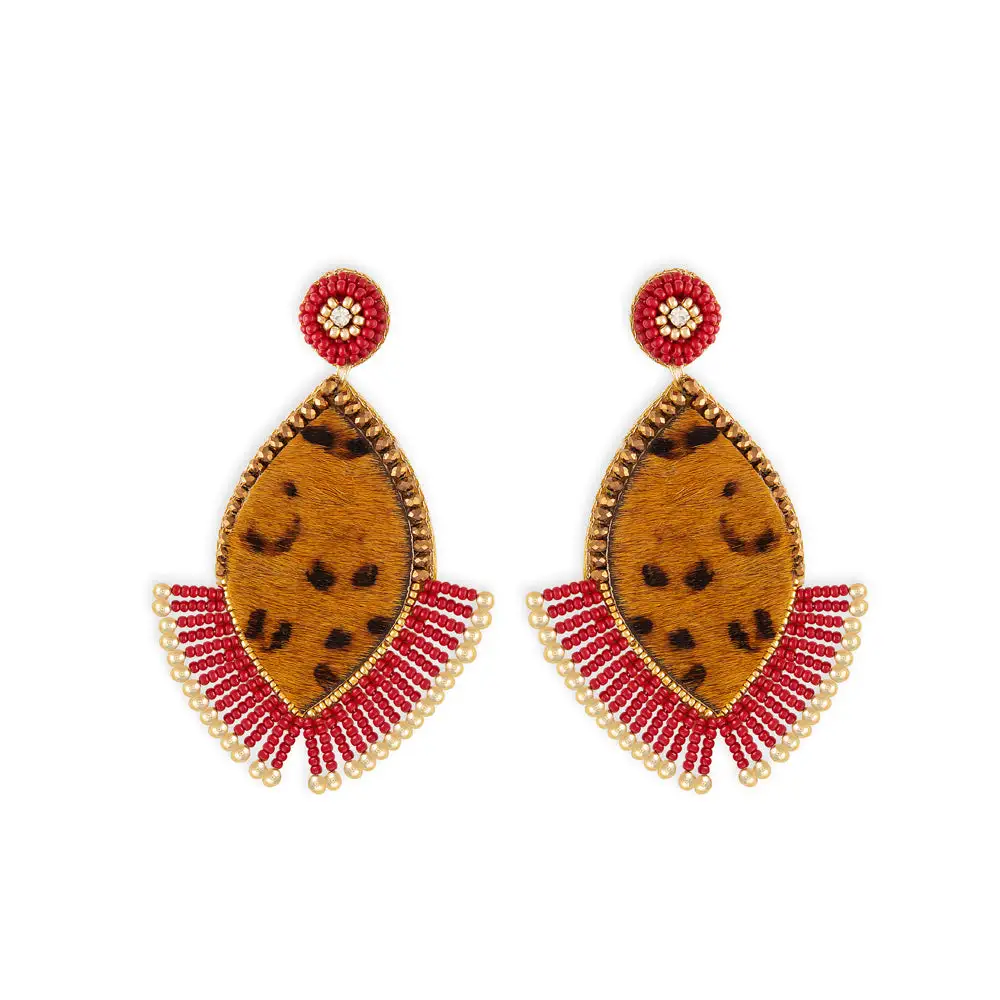 Sculpted Lively Artful Statement Earrings