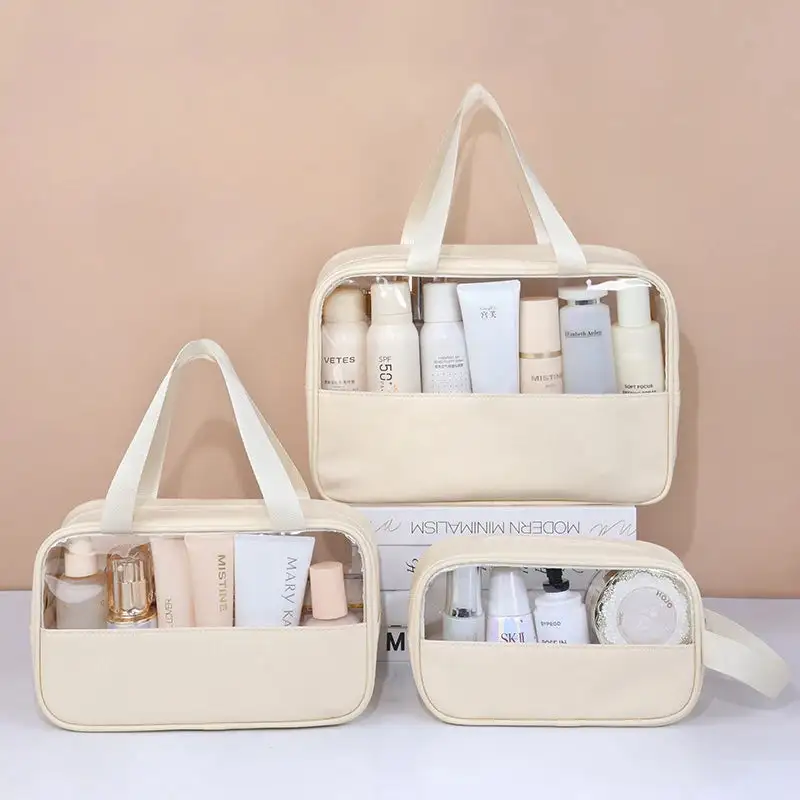Contemporary Utility: Multifunctional Transparent Accessory Bag