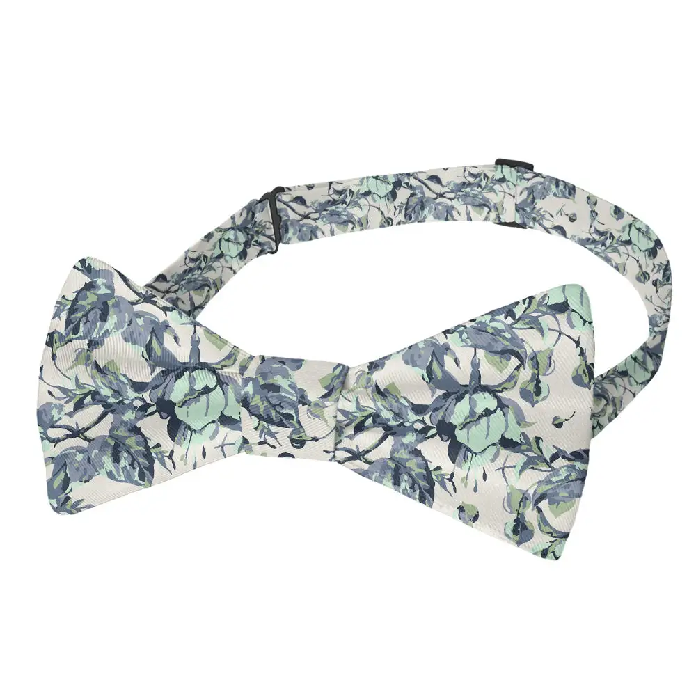 Abstract Floral Motif Bow Tie