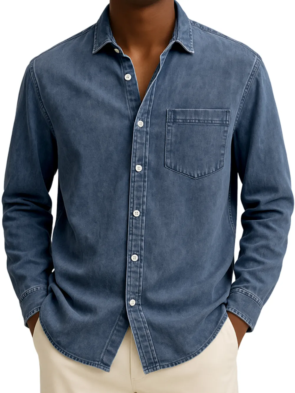 Long Sleeve Pocket Shirt