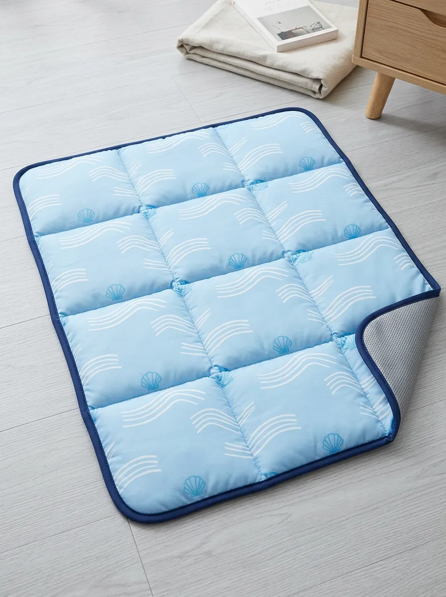 Summer Cooling Seashell Wave Pattern Cooling Mat