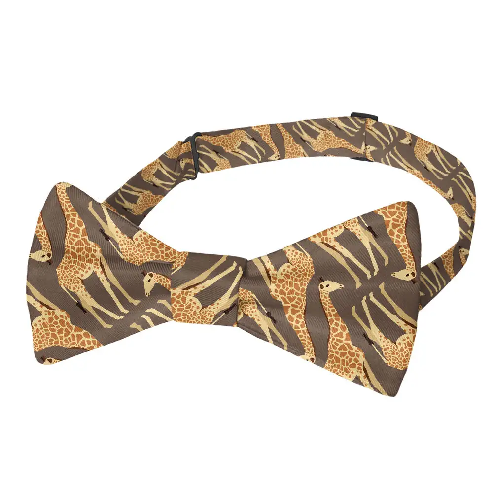 Giraffe Pattern Bow Tie