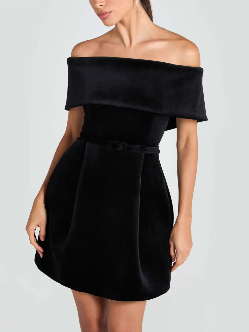 Off the Shoulder Elegant Mini Dress