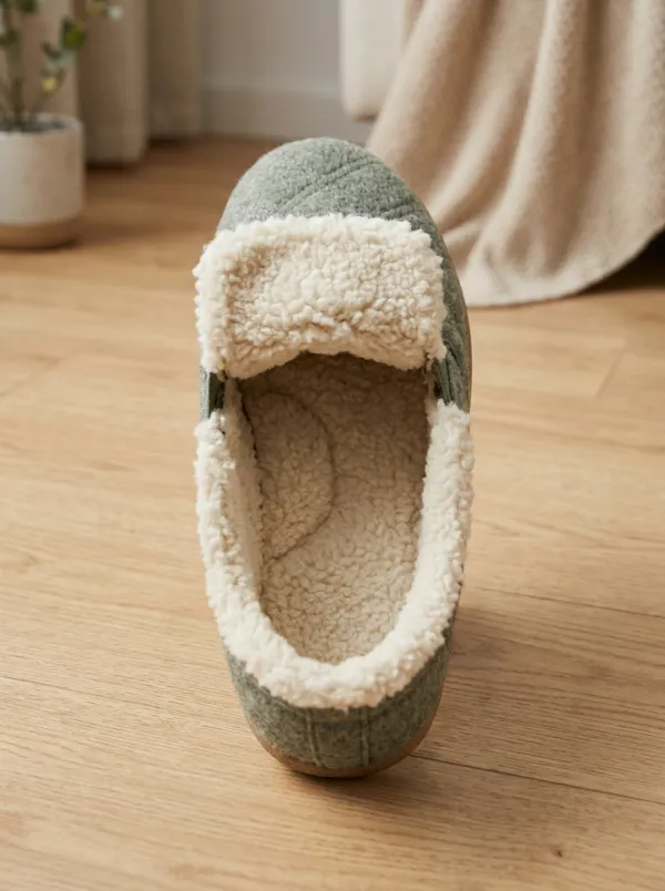 Casual Quilted Fleece Lined Silhouette Unisex Warm Wool Shoes
