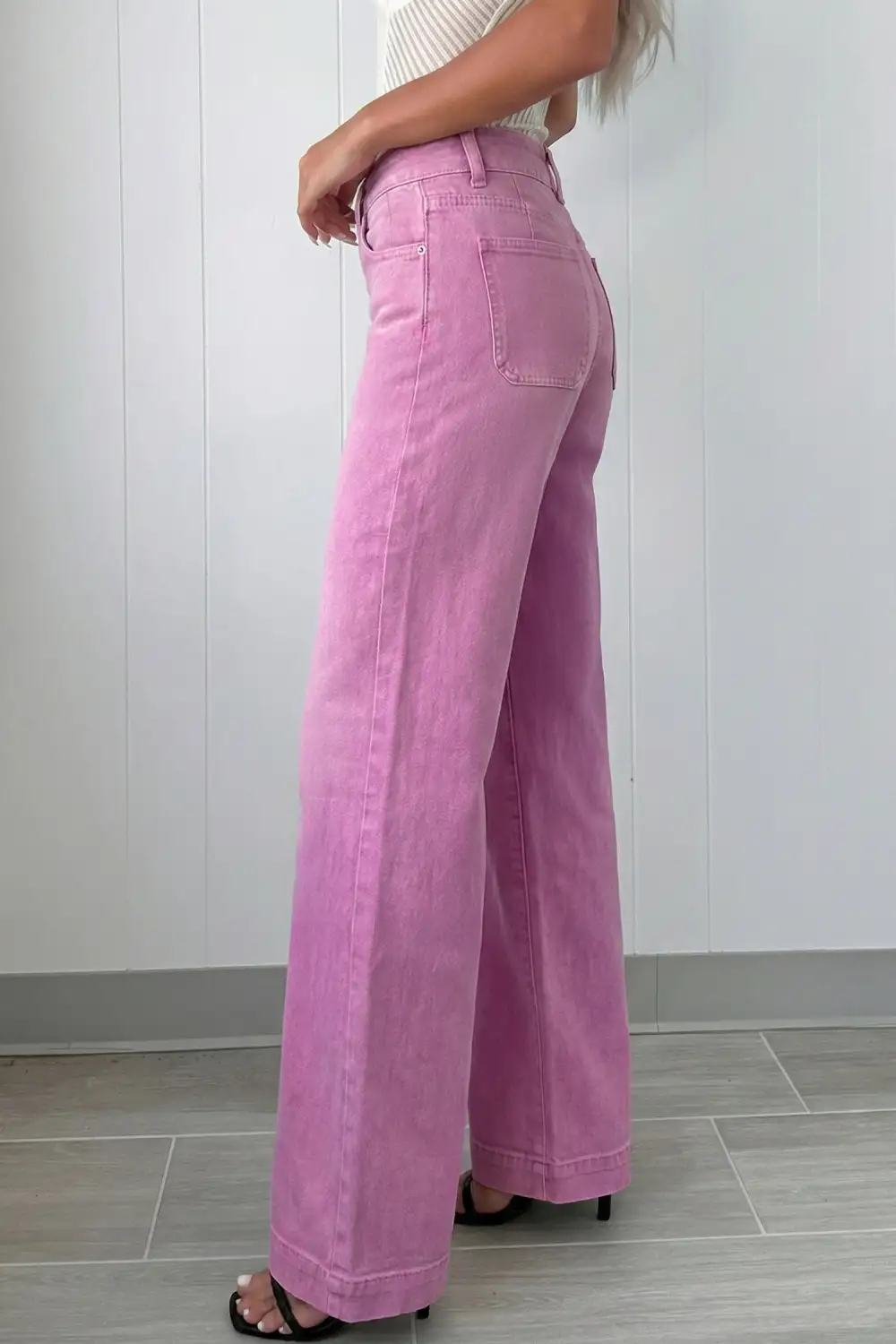 High Waist Flared Casual Jeans